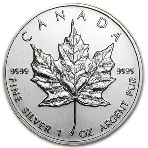 1994 CANADA $5 Maple Leaf 0.9999 pure SILVER - 1 oz UNCIRCULATED coin - SEALED